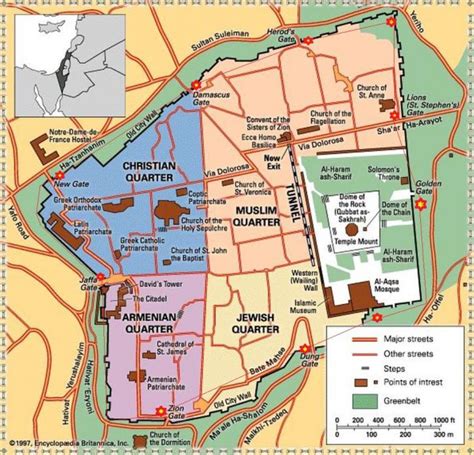 map of jerusalem today.